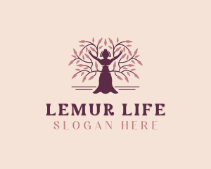 Woman Tree Wellness logo design