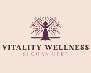 Woman Tree Wellness logo design