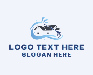 Home - Water Pressure Washing Cleaning logo design