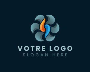 Hot - Hvac Propeller Fan logo design