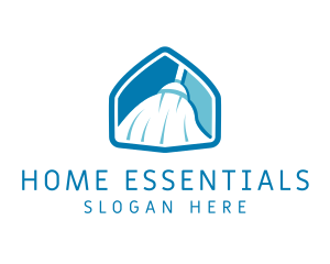 Household - Broom Janitorial Cleaner logo design