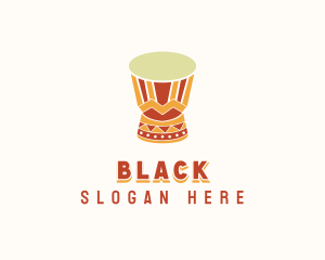 African Djembe Drum Logo