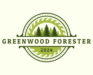 Saw Forest Carpentry logo design