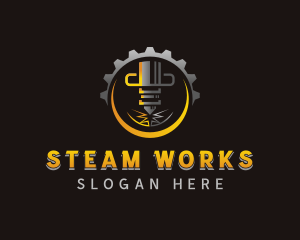 Laser Metalworks Machinery logo design