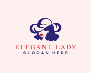 Fashion Hat Lady logo design