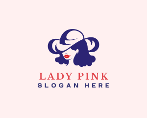 Fashion Hat Lady logo design