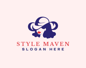 Fashionista Hat Lady logo design