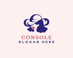 Female - Fashion Hat Lady logo design