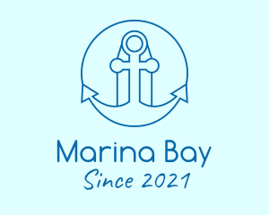 Seaport - Minimalist Anchor Marine logo design