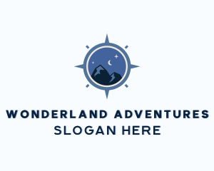 Hiking Compass Adventure logo design