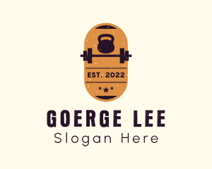 Rustic Gym Badge Logo