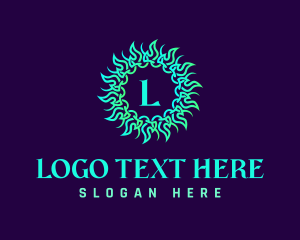 Startup - Tribal Sun Ornament logo design