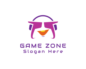 Funky Gaming Headset logo design