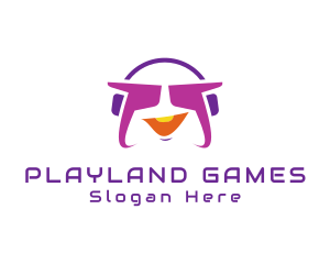 Games - Funky Gaming Headset logo design