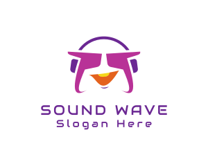 Stereo - Funky Gaming Headset logo design