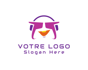 Controller - Funky Gaming Headset logo design