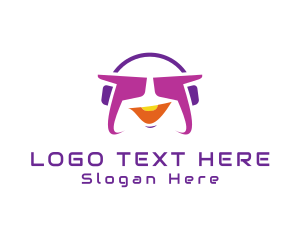 Console - Funky Gaming Headset logo design