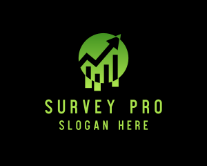 Survey - Finance Economy Graph logo design