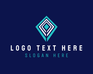 Agency - Modern Diamond Pattern logo design
