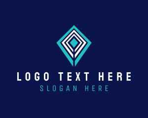 Modern Diamond Pattern  Logo