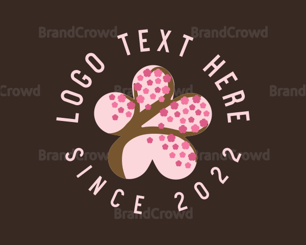 Cherry Blossom Flower Spa Logo