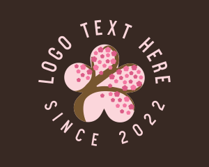 Skin Care - Cherry Blossom Flower Spa logo design