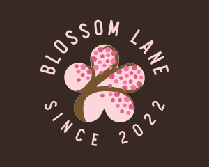 Cherry Blossom Flower Spa logo design