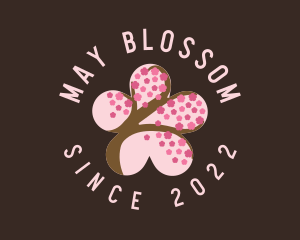 Cherry Blossom Flower Spa logo design