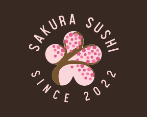 Cherry Blossom Flower Spa logo design