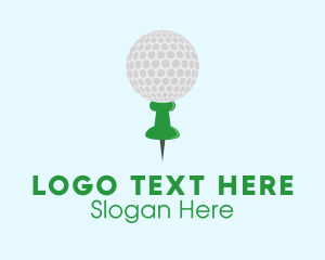 Ball - Golf Location Pin logo design