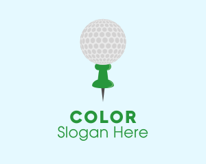 Golf Location Pin Logo