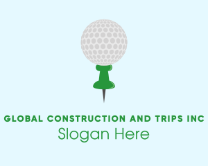 Golf Location Pin Logo