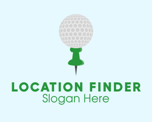 Golf Location Pin logo design