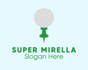 Golf Contest - Golf Location Pin logo design