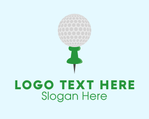 Tracker - Golf Location Pin logo design