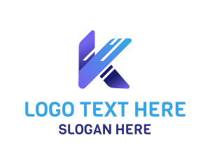 Business Letter K logo design