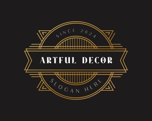 Elegant Art Deco Ornament logo design