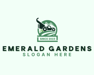 Yard Lawn Mower Gardening  logo design