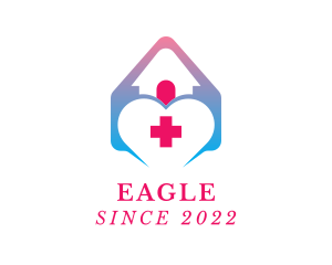 Heart Cross Hospital logo design