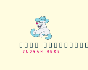 Mascot - Cowboy Polar Bear Wave logo design