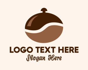 Barista - Coffee Bean Cloche logo design