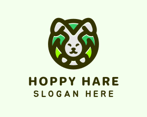 Nature Forest Rabbit logo design