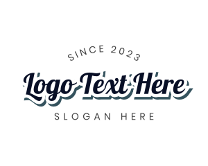 Stationery - Retro Business Wordmark logo design