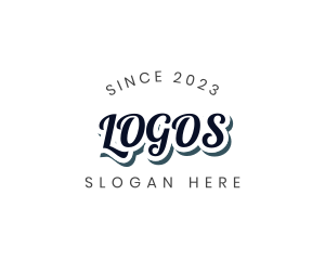 Retro Business Wordmark Logo