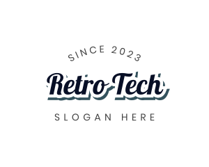 Retro Business Wordmark logo design