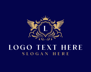 Insignia - Eagle Shield Crest logo design