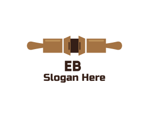 Eat - Bakery Cabinet Rolling Pin logo design