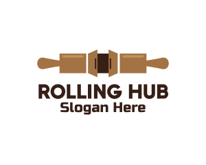 Bakery Cabinet Rolling Pin logo design