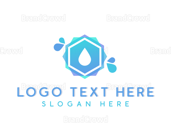 Water Drop Splash Logo