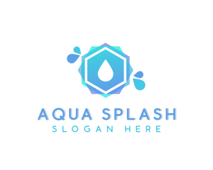 Water Drop Splash logo design